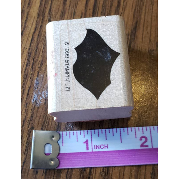 Stampin Up Black Abstract Bird 2 Inch Wood Mounted Rubber Stamp - Picture 3 of 8